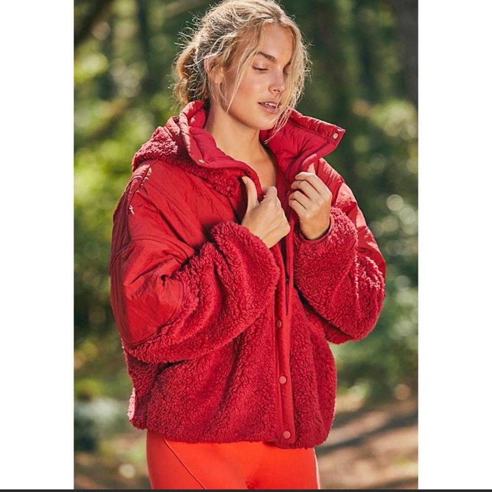 Red free people sherpa - Picture 2 of 2